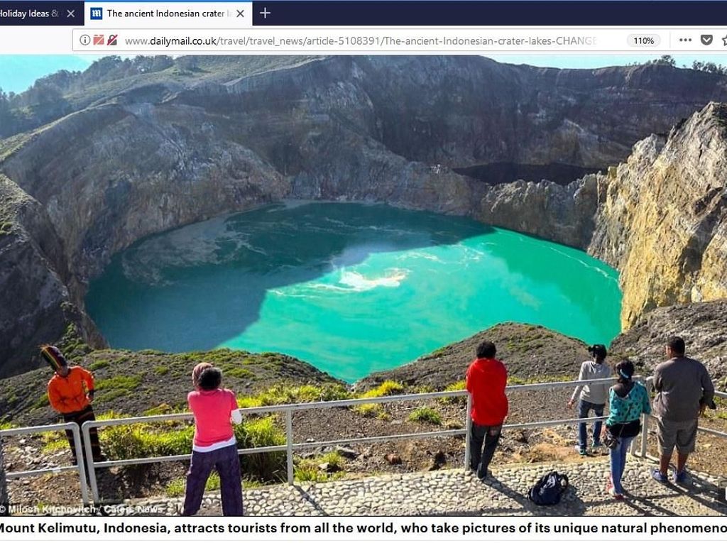 Sekarang Giliran Danau Kelimutu yang Diberitakan Media Inggris Sekarang Giliran Danau Kelimutu yang Diberitakan Media Inggris