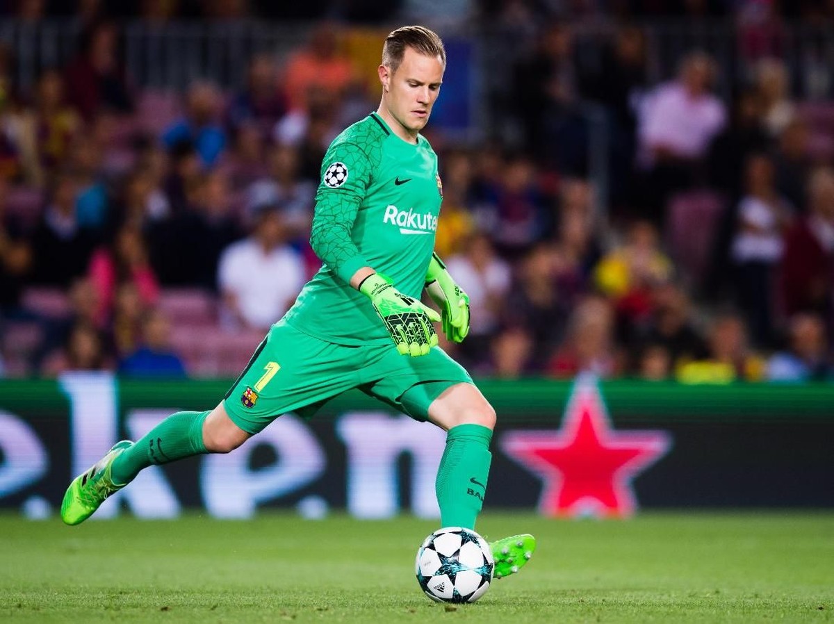 Penjaga gawang Barcelona, Marc-Andre Ter Stegen (Foto: Alex Caparros/Getty Images)