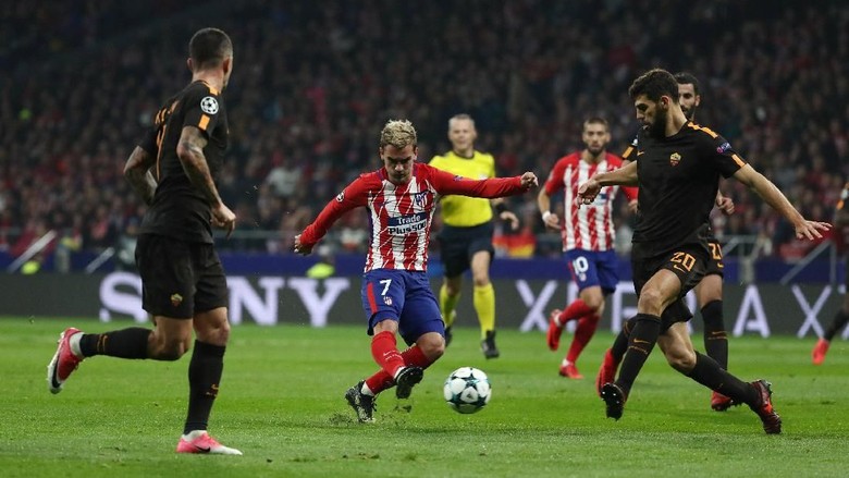 Belum Ada Gol di Laga Atletico vs Roma Belum Ada Gol di Laga Atletico vs Roma