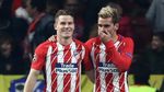 Foto: Gol Salto Griezmann Bantu Atletico Jaga Asa