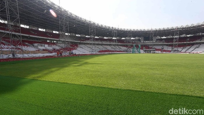 Stadion Utama Gelora Bung Karno (SUGBK) menjadi etalase untuk Asian Games 2018 Jakarta Palembang. SUGBK siap menyambut tamu dari 45 negara peserta.