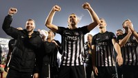 Partizan Belgrade menyusul Dynamo Kiev sebagai wakil dari Grup B. Klub Serbia itu lolos usai menang 2-1 atas Young Boys. Foto: Marko Djurica/Reuters