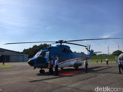Naik Heli, Jokowi Menuju Bandara Silangit