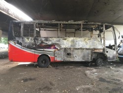 Bus Terbakar di Slipi Akibat Korsleting, Tak Ada Korban Jiwa