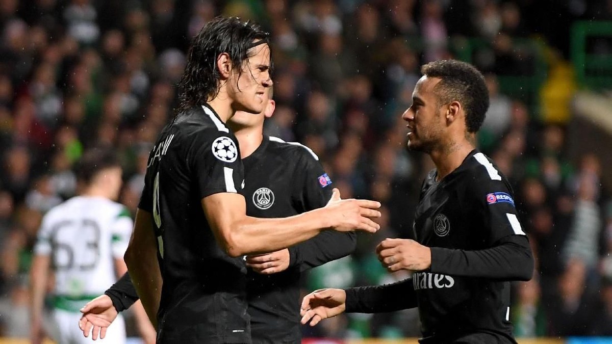Neymar dan Edinson Cavani (Mike Hewitt/Getty Images)