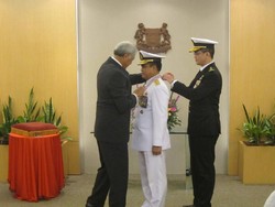 KSAL Terima Penghargaan Militer dari Pemerintah Singapura