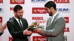 Senyum Semringah Messi di Antara 4 Sepatu Emas Eropa