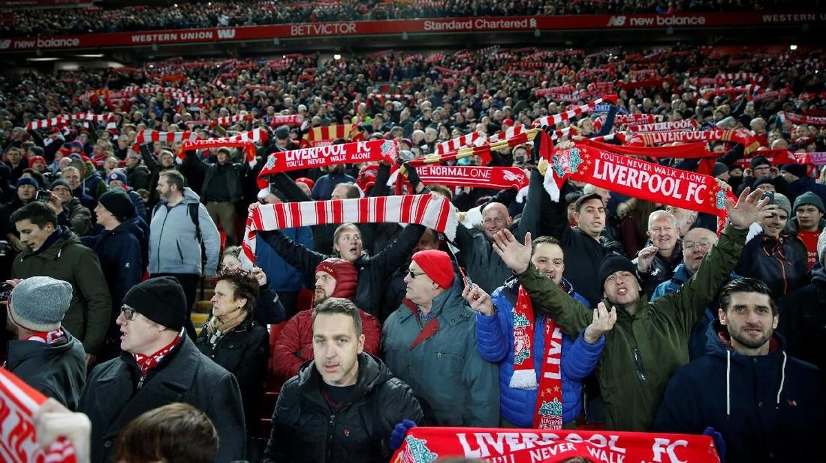 Ilustrasi fans Liverpool (Carl Recine/Action Images via Reuters)