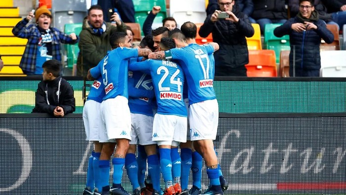 Kalahkan Udinese, Napoli Kembali ke Puncak Serie A