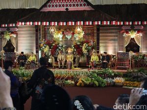 Seperti di Solo, Pelaminan Kahiyang-Bobby juga Dihiasi Sayur dan Buah