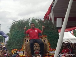 Anies-Sandi hingga M Taufik Hadiri Kirab Kebangsaan di Monas