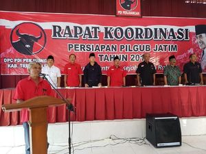 Wabup Trenggalek Ikuti Rapat Pemenangan Gus Ipul-Anas