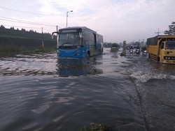 Banjir Masih Rendam Porong Lama, Ketinggian Air Meningkat