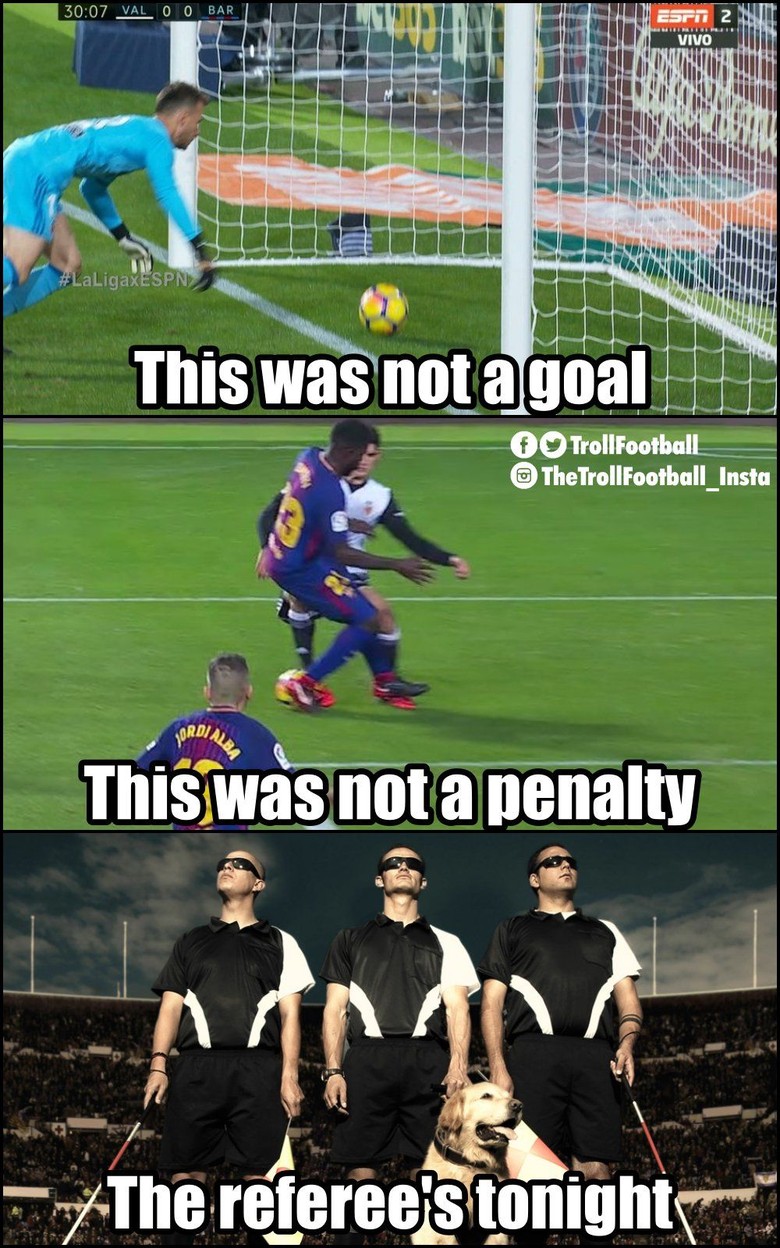 Meme Meme Lucu Gol Hantu Messi Ke Gawang Valencia