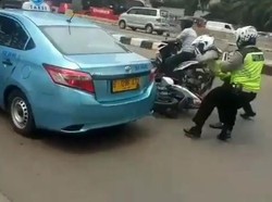 Cerita Polisi Saat Mengejar Sopir Blue Bird yang Tabrak Polantas
