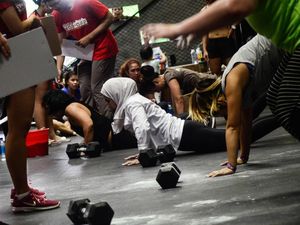 Foto: Para Wonder Woman di Kontes Adu Kebugaran Foto: Para Wonder Woman di Kontes Adu Kebugaran