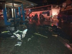 Pengemudi Ojek Online Diduga Rusak Pangkalan Opang di Jatinangor