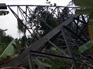 Tower Sutet Roboh, Rumah dan Kebun Warga Rusak Kena Sabetan Kabel Tower Sutet Roboh, Rumah dan Kebun Warga Rusak Kena Sabetan Kabel