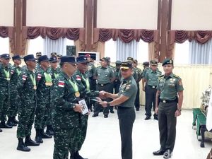 KSAD Apresiasi Kontingen TNI AD yang Menang di Lomba Tembak AARM