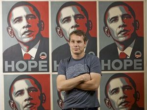 Fenomenal Gara-gara Barack Obama, Shepard Fairey Mendunia