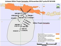 BNPB: 19 Orang Meninggal Akibat Cuaca Ekstrem Siklon Cempaka