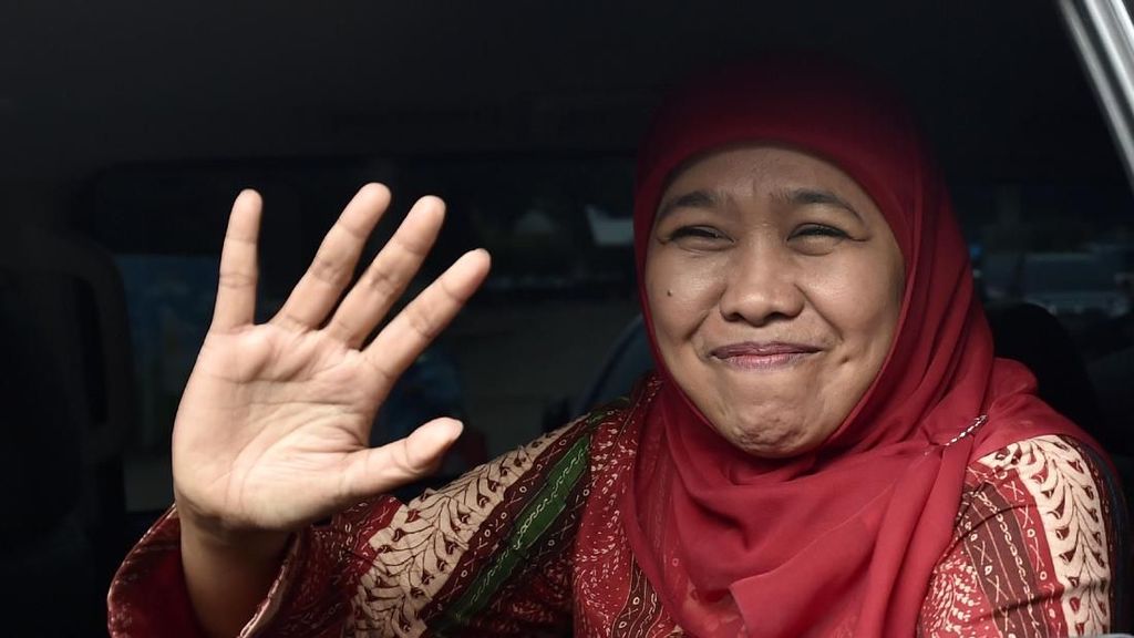 Foto: Khofifah Senyum-senyum Usai Bertemu Jokowi