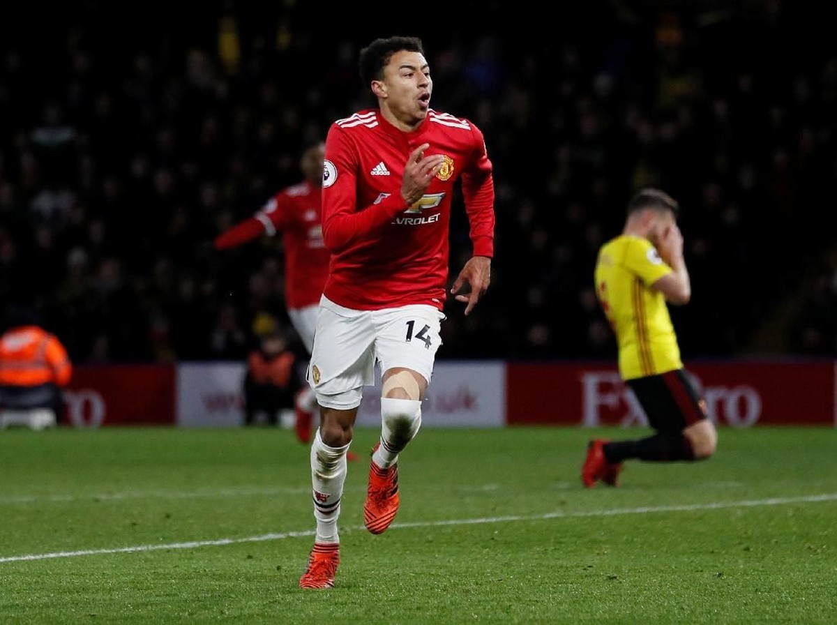 Pemain Manchester United, Jesse Lingard (Foto: David Klein/Reuters)