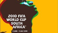 Piala Dunia 2010. Wajah seorang pesepakbola dalam bentuk benua Afrika terlihat hendak menyundul bola. Poster yang cukup keren dari Afrika Selatan. (Foto: Eurosport/Internet)