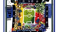 Piala Dunia 1998. Untuk kesempatan kedua jadi tuan rumah Piala Dunia, Prancis mengusung gaya beda dengan posternya. Lebih terlihat asyik dan tidak kaku, khas 90-an. (Foto: Eurosport/Internet)