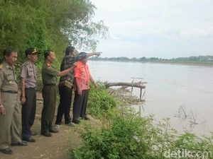 Debit Air Sungai Bengawan Solo Naik, Warga Lamongan Diimbau Waspada Debit Air Sungai Bengawan Solo Naik, Warga Lamongan Diimbau Waspada