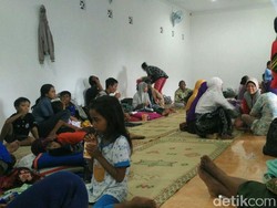 Ratusan Warga Korban Banjir Mengungsi di Kebonagung Bantul