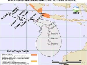 Siklon Dahlia, Warga di Pesisir Selatan Jabar Agar Waspada Siklon Dahlia, Warga di Pesisir Selatan Jabar Agar Waspada