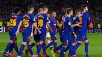 Barcelona tidak turun dengan kekuatan terbaiknya. Tiada Messi dan Suarez, lima gol Barca dibuat lima pemain berbeda. (David Ramos/Getty Images)