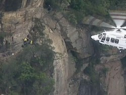 Batu Longsor di Taman Nasional Blue Mountain