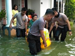 Tanggul Pantai Sari Pekalongan Jebol, Air Laut Rendam Permukiman