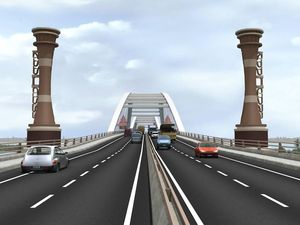 Foto: Megahnya Jembatan Kebanggaan Jokowi di Papua