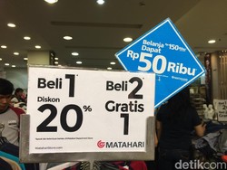 Mau Tutup, Matahari Taman Anggrek Obral Baju Mulai Rp 49.900