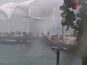 Sejumlah Fasilitas Rusak Akibat Cuaca Buruk di Kepulauan Seribu