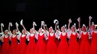 Berbagai hiburan dipentaskan dalam acara pengundian Piala Dunia 2018. Mulai dari tari-tarian hingga nyanyi-nyanyian. (Foto: Maxim Shemetov/Reuters)