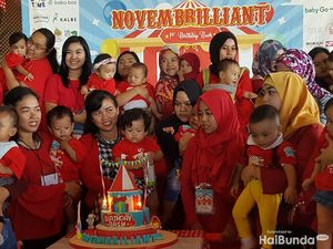 Asyiknya Saat Bayi-bayi November Rayakan Ulang Tahun Bareng