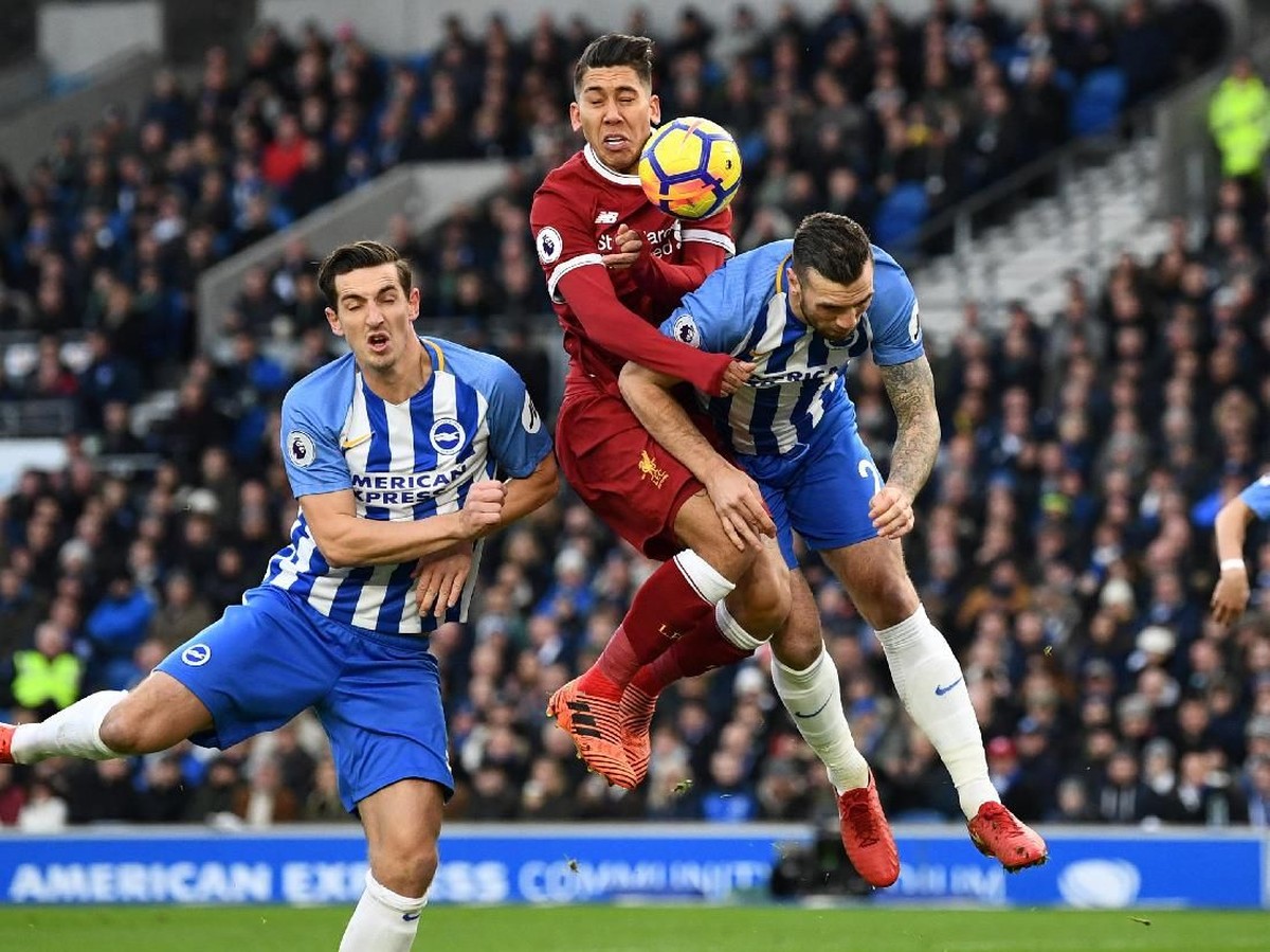 Liverpool saat menghajar Brighton & Hove Albion (Foto: Dylan Martinez/Reuters)