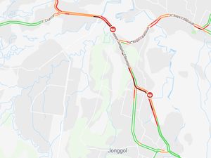 Lalin di Jonggol, Bogor Macet Malam Ini