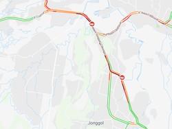 Lalin di Jonggol, Bogor Macet Malam Ini