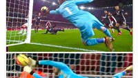 De Gea melakukan 14 penyelamatan sepanjang pertandingan di Emirates Stadium. Barisan depan Arsenal tak berdaya dihadapan kiper Spanyol itu (Foto: dok. Twitter)