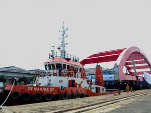 Rangka Jembatan Holtekamp Tiba di Jayapura
