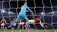 David De Gea mampu membukukan 14 penyelamatan untuk Manchester United. Dia menjadi bintang lapangan di laga melawan Arsenal (Foto: Andrew Couldridge/Reuters)