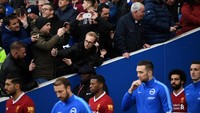 Liverpool menghadapi Brighton dengan kepercayaan diri yang tinggi setelah di pertandingan sebelumnya memenangi laga tandang melawan Stoke City 3-0. Sedangkan Brighton justru tak menang di tiga laga terakhir. (Foto: Dylan Martinez/Reuters)