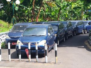 Penampakan Deretan Mobil Dinas yang Telantar di Kompleks DPR