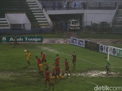 Lapangan Stadion Harapan Bangsa Aceh Berlumpur, Ini Pembelaan Panpel