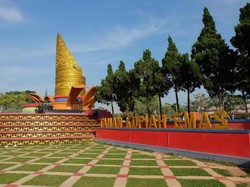 Cantiknya Taman Kopiah Emas di Lampung